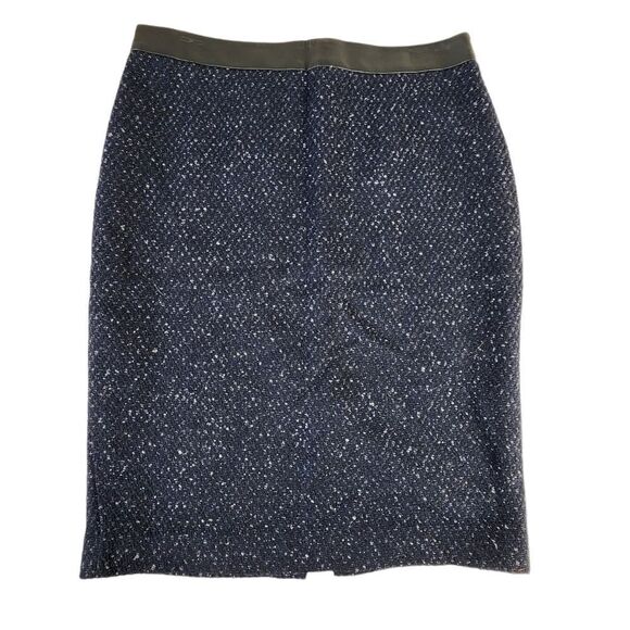 Ann Taylor Blue Tweed A Line skirt - Picture 3 of 9